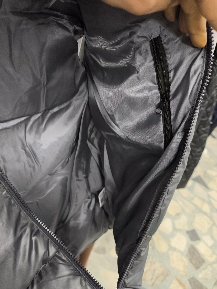 Gri Yüksek Yakalı Fermuarlı Erkek Yelek - Görsel 3