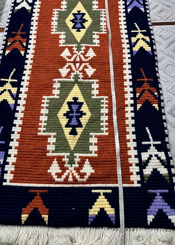 Nakışlı Çok Renkli Geleneksel Halı - Görsel 4