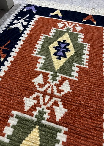 Nakışlı Çok Renkli Geleneksel Halı - Görsel 3