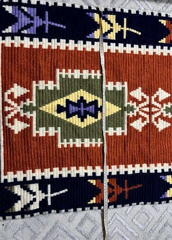 Nakışlı Çok Renkli Geleneksel Halı - Görsel 5