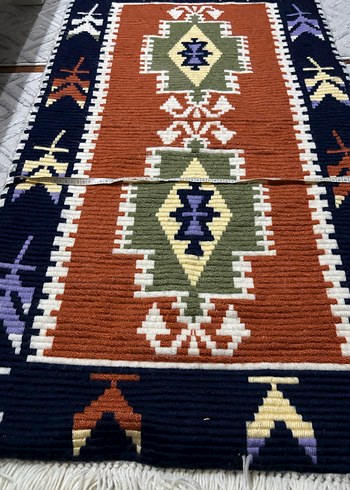 Nakışlı Çok Renkli Geleneksel Halı - Görsel 6