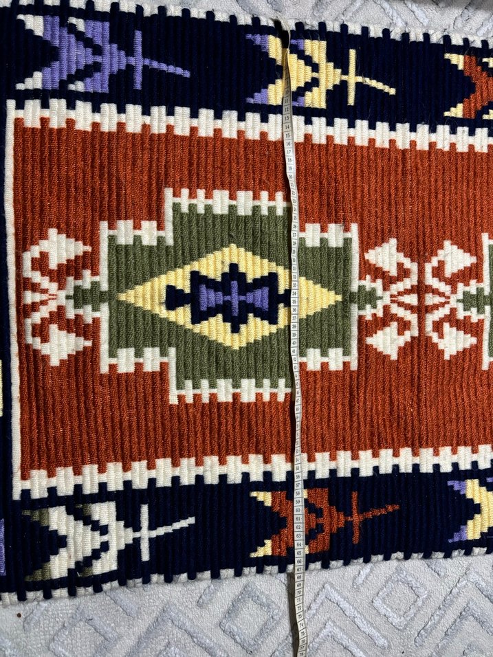 Nakışlı Çok Renkli Geleneksel Halı - Görsel 5