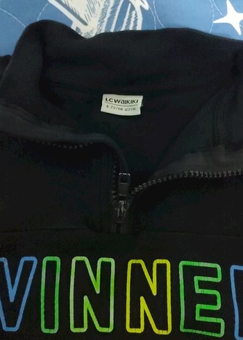 Erkek Siyah Fermuarlı Boğazlı Sweatshirt - Görsel 2