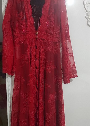 kırmızı kına elbisesi - Görsel 2