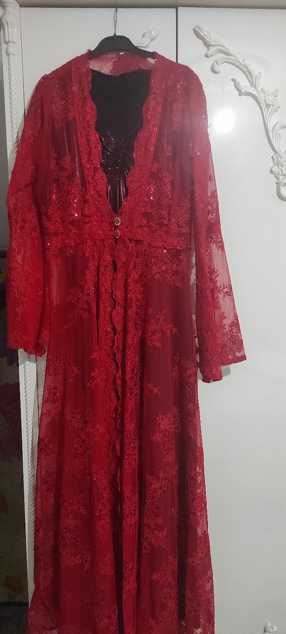 kırmızı kına elbisesi - Görsel 2