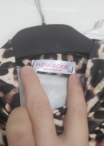 Kahverengi Leopar Desenli Uzun Elbise - Görsel 9