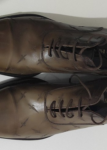 Bej Deri Erkek Klasik Ayakkabı orijinal - Görsel 3