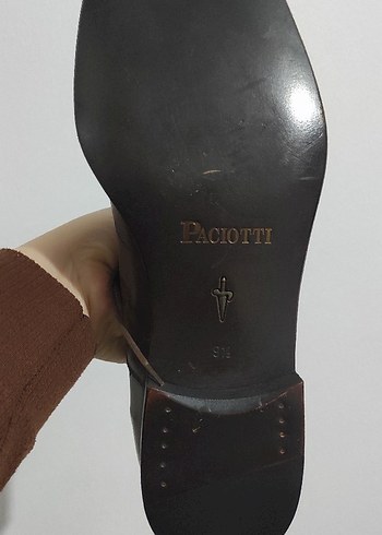 Bej Deri Erkek Klasik Ayakkabı orijinal - Görsel 4