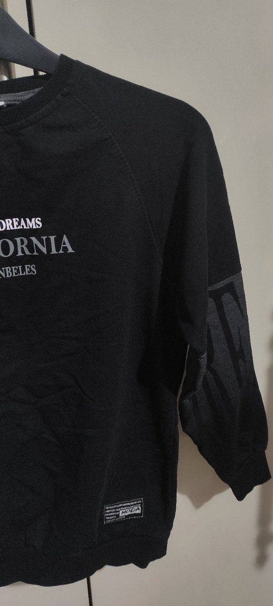 Siyah Baskılı çocuk  Sweatshirt 7 8 yaş uyumlu - Görsel 2