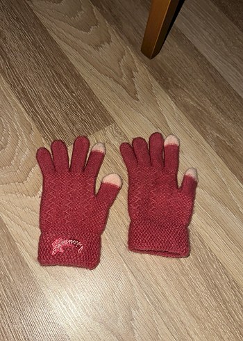 Kız Çocuk Örgü Pembe Eldiven - Görsel 6