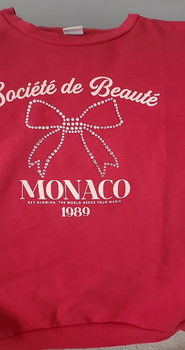 Kırmızı Baskılı Kadın Eşofman Takımı - Görsel 4