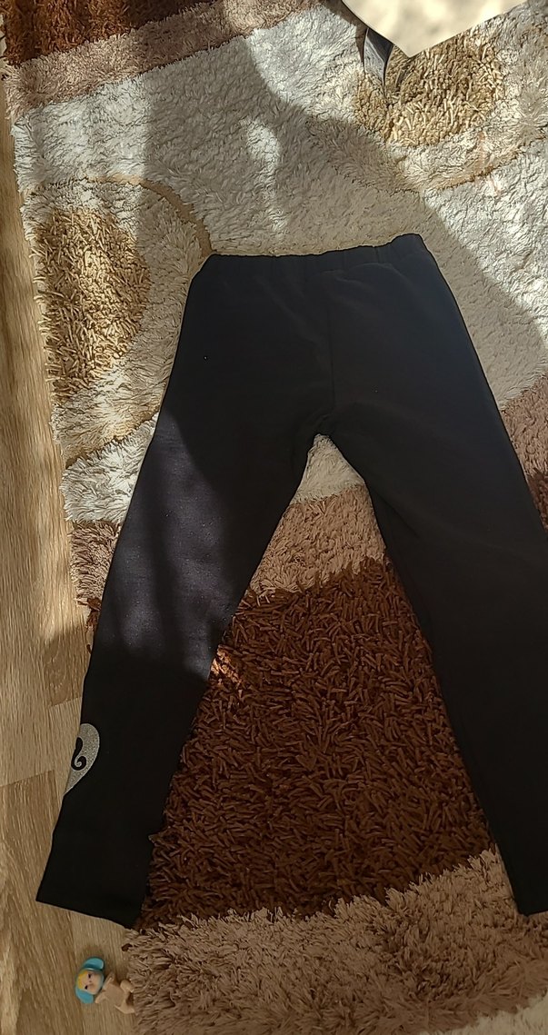 Siyah Barbie Görünümlü Çocuk Tayt - Görsel 4