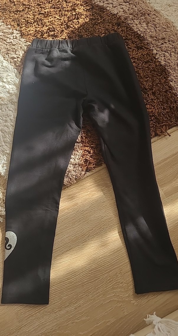 Siyah Barbie Görünümlü Çocuk Tayt - Görsel 3