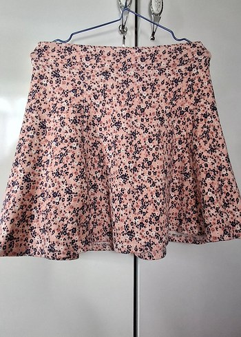 Pembe Mini Etek, Volanlı, Rahat Kesim