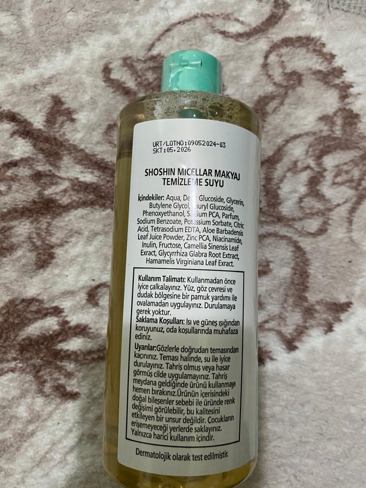Shoshin Arındırıcı Micellar Makyaj Temizleme Suyu 400ml - Görsel 2