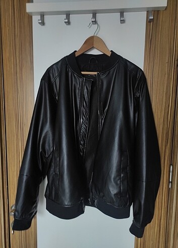 Pull and Bear Pull & Bear Deri Bomber Ceket