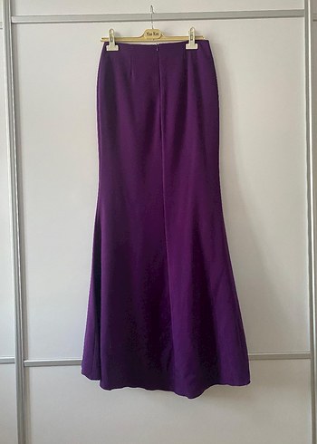 Mor Drapeli Uzun Kadın Etek - Görsel 5