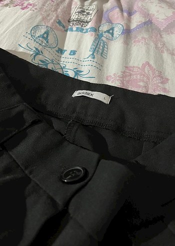 Kadın Siyah Salaş Kumaş Pantolon - Görsel 2