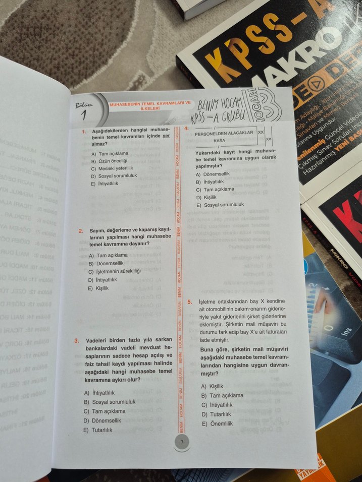 KPSS-A Grubu Muhasebe Soru Bankası Tamamı Çözümlü - Görsel 3