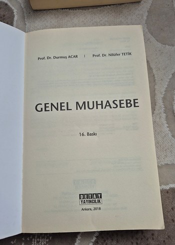 Genel Muhasebe Kitabı - Prof. Dr. Durmuş Acar & Nilüfer Tetik - Görsel 2