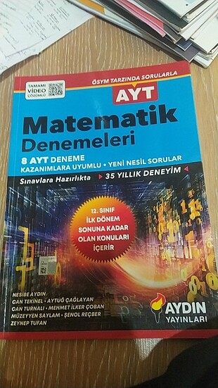 Aydın yayınları ayt matematik denemesi