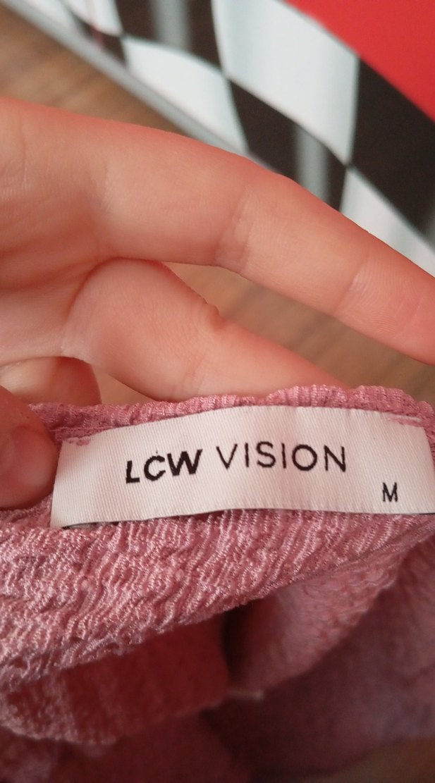 Pembe Örgü Askılı  Bluz - Görsel 2