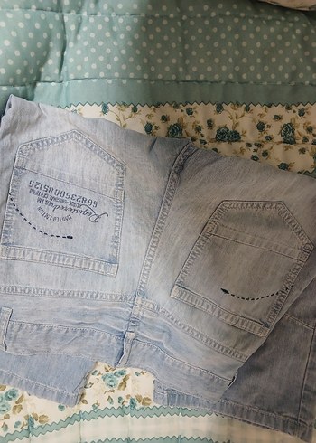 Mavi Rahat Kesim Midi Kadın Kot Kapri - Görsel 3