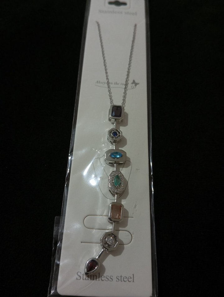 Uzun Zincir Detaylı Kadın Y Kolye - Görsel 3