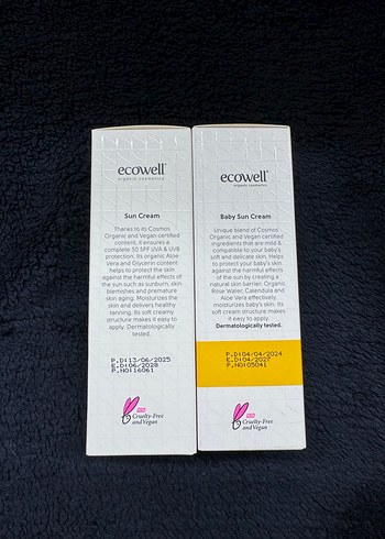 Ecowell Bebek ve Yüz & Vücut Güneş Kremi SPF 50 - Görsel 2