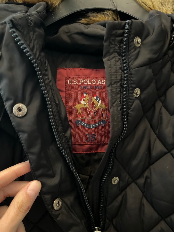 Kadın Siyah Uzun Kürklü Kış Montu - Görsel 3