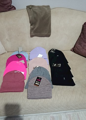 Çok Renkli Kadın Erkek Polar Bere Velcro - Görsel 2