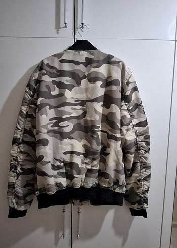 Gri Kamuflaj Erkek Ceket - Görsel 5