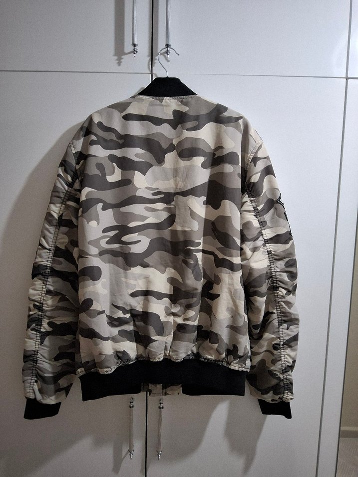 Gri Kamuflaj Erkek Ceket - Görsel 5