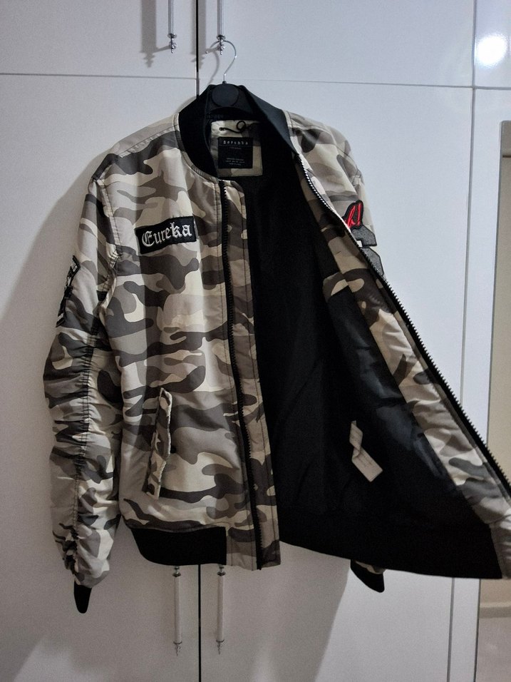 Gri Kamuflaj Erkek Ceket - Görsel 3