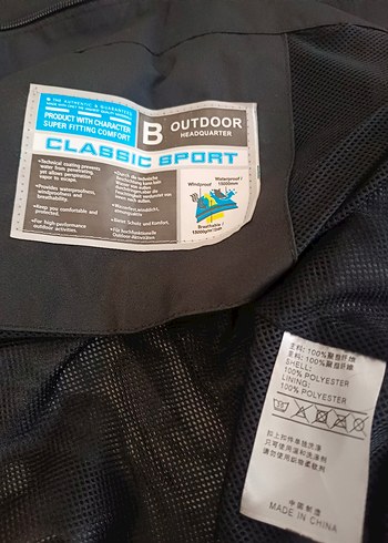 Erkek Siyah Fermuarlı yağmurluk rüzgarlık - Görsel 4