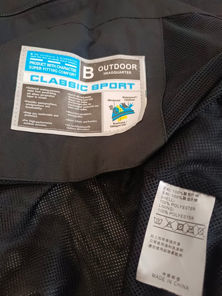 Erkek Siyah Fermuarlı yağmurluk rüzgarlık - Görsel 4