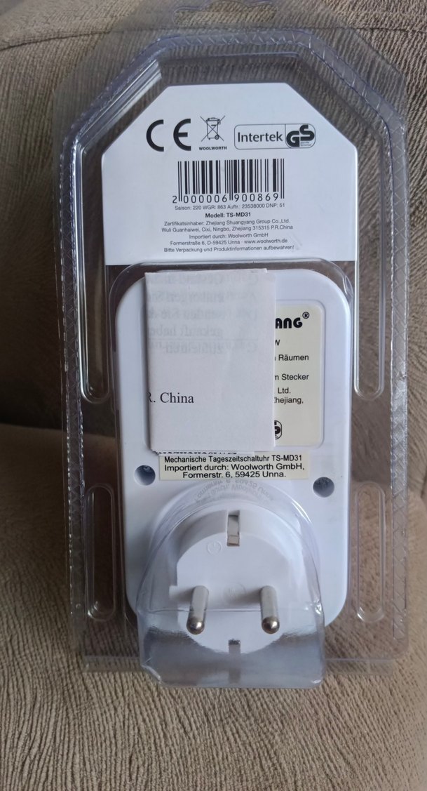 Beyaz Mekanik Zamanlayıcı Priz - Görsel 2