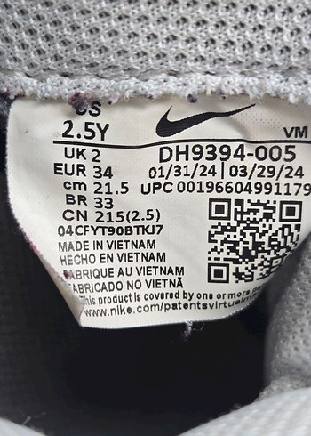 Nike Mavi Bağcıklı Kız Çocuk Spor Ayakkabı 34 - Görsel 5