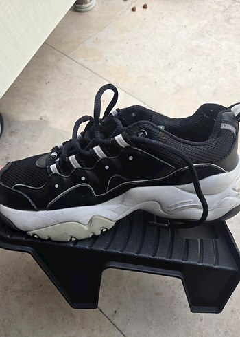 Skechers Siyah Gri Spor Sneakers 37 - Görsel 2