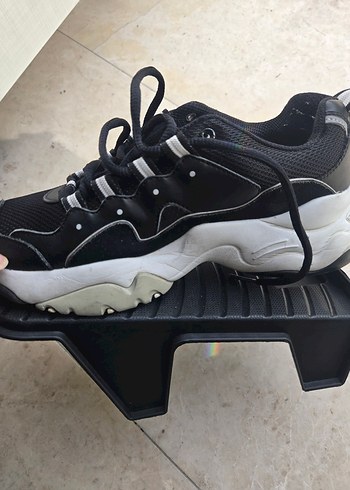 Skechers Siyah Gri Spor Sneakers 37 - Görsel 3