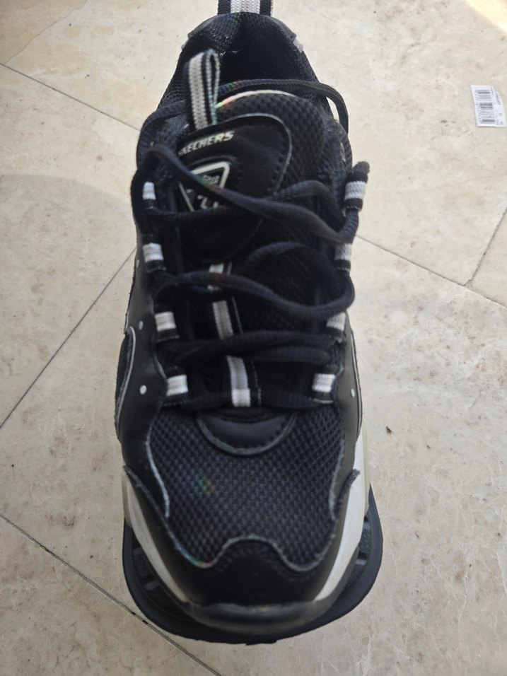 Skechers Siyah Gri Spor Sneakers 37 - Görsel 4