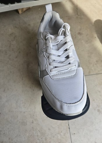 Tommy Beyaz Gri Yılan Desenli Platform Kadın Spor Ayakkabı 37 - Görsel 2