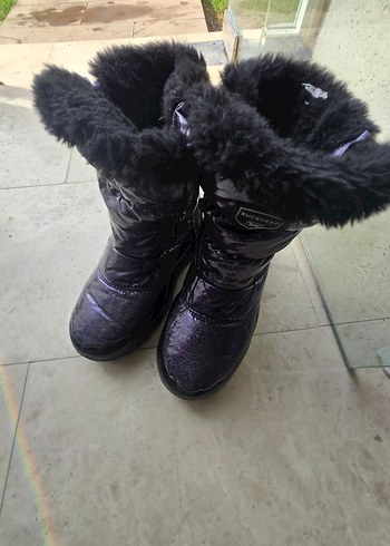 Buckhead Mor Yılan Desenli Kürklü Kız Çocuk Bot 33_34 - Görsel 3