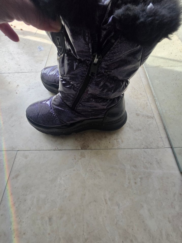 Buckhead Mor Yılan Desenli Kürklü Kız Çocuk Bot 33_34 - Görsel 2