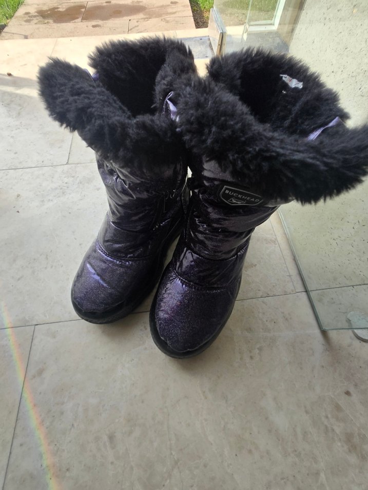 Buckhead Mor Yılan Desenli Kürklü Kız Çocuk Bot 33_34 - Görsel 3