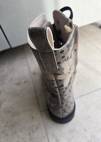 Dogo Gri Kamuflaj Desenli Kadın Deri Bot 37 - Görsel 6