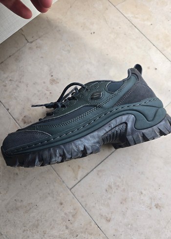 Skechers Koyu Yeşil Bağcıklı Kadın Spor Ayakkabı 36.5 - Görsel 5