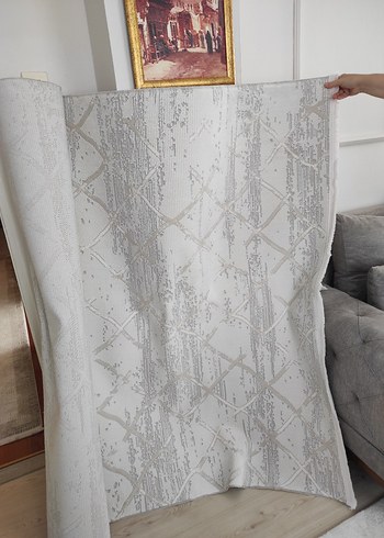 Gri İşlemeli Modern Klasik Halı 4mt2 - Görsel 2