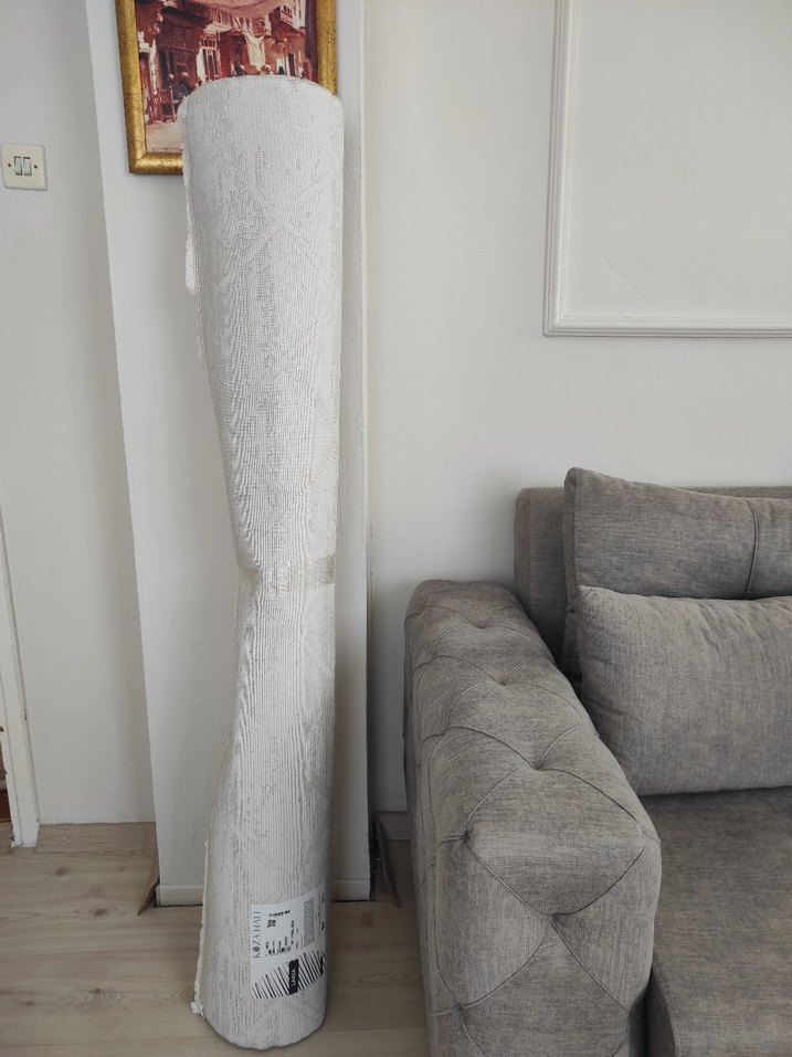 Gri İşlemeli Modern Klasik Halı 4mt2 - Görsel 4