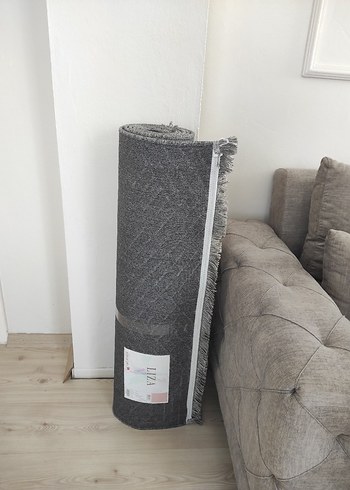 Gri Siyah Halı 80-100cm - Görsel 2